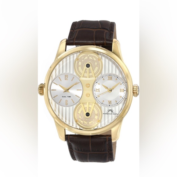 NWT NIB Men’s Porsamo Bleu Benedict double movement croc embossed leather strap - Picture 14 of 16